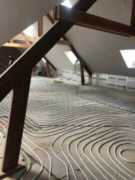 Vloerverwarming door PBI Bouw