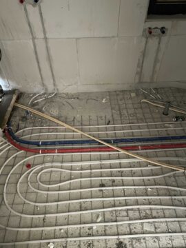 Vloerverwarming installatie